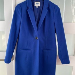 Royal blue elegant coat from old navy